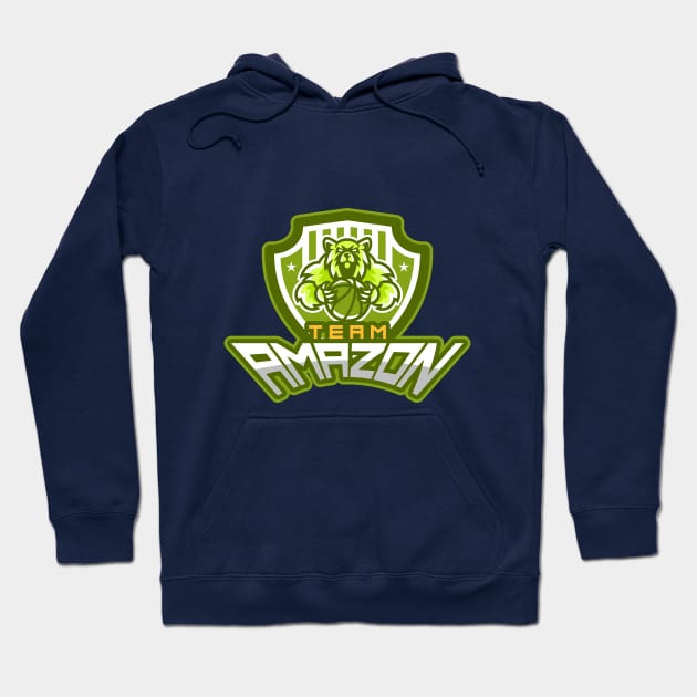 Basketball Team Apparel and Accessories Hoodie by Fahrenheit123